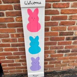 Easter welcome sign porch decor